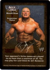 Brock Lesnar face card